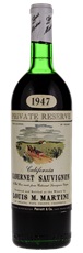 1947 Louis M Martini Private Reserve Cabernet Sauvignon